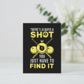 Billard Koning Grappige 8 Bal Quote Briefkaart (Staand voorkant)