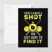 Billard Koning Grappige 8 Bal Quote Briefkaart (Voorkant / Achterkant)