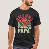 Billard Papa 8 Ball Player Pa T-shirt (Voorkant)