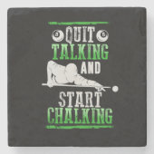 Billard Style Stenen Onderzetter (Voorkant)