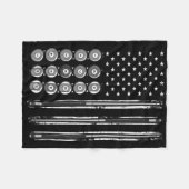 Billard Verenigde Staten Vlag Pool Biljart Fleece Deken (Voorkant (Horizontaal))