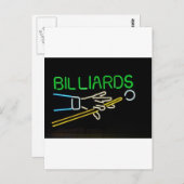 billards briefkaart (Voorkant / Achterkant)