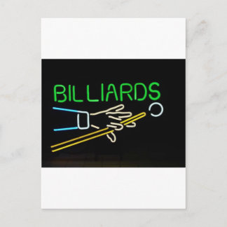 billards briefkaart