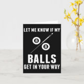 Billards Pool Spelers Snooker Cue Laat me weten of Kaart (Gele Bloem)