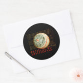 Billards Ronde Sticker (Envelop)