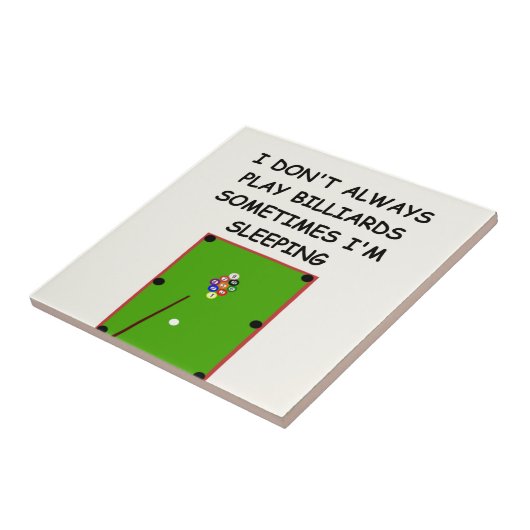billards tegeltje (Zijkant)
