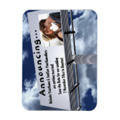 Billboard Aankondiging Save the Date Magneet (Verticaal)