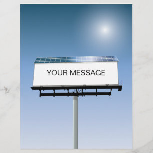 Billboard Flyer met zonne-energie