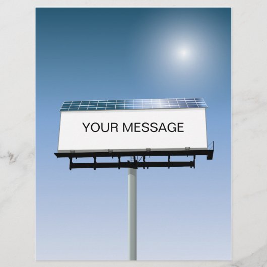 Billboard Flyer met zonne-energie (Voorkant)