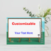 Billboard Greeting - , Blank Terug Kaart (Staand voorkant)