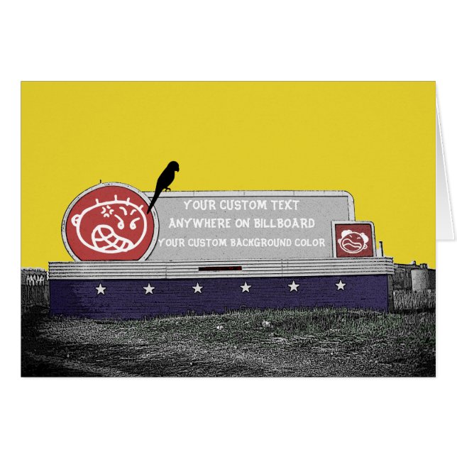 BILLBOARD MET BILLBOARD VAN DE AANGEPASTE BIRTHDAY (Voorkant Horizontaal)