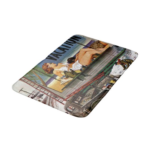 Billboard Painters in Winter van Stevan Dohanos Badmat (Gekanteld)