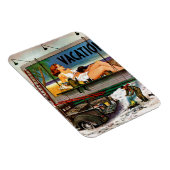 Billboard Painters in Winter van Stevan Dohanos Magneet (Rechterzijde)