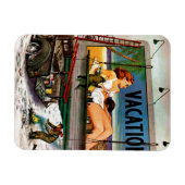 Billboard Painters in Winter van Stevan Dohanos Magneet (Horizontaal)