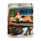 Billboard Painters in Winter van Stevan Dohanos Magneet (Verticaal)