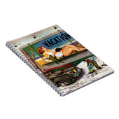 Billboard Painters in Winter van Stevan Dohanos Notitieboek (Rechterzijde)