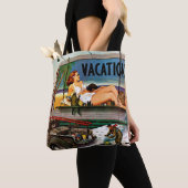 Billboard Painters in Winter van Stevan Dohanos Tote Bag (Dichtbij)