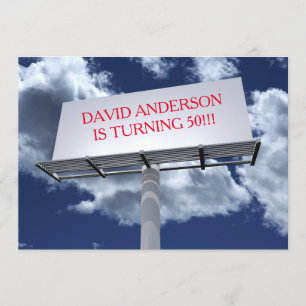 Billboard Sign - Uitnodiging voor verjaardagsfeest
