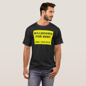 Billboard voor huur t-shirt (Voorkant volledig)