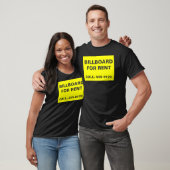 Billboard voor huur t-shirt (Unisex)