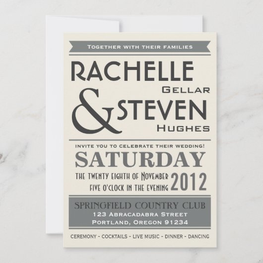 Billboard Wedding Collectie Kaart (Voorkant)