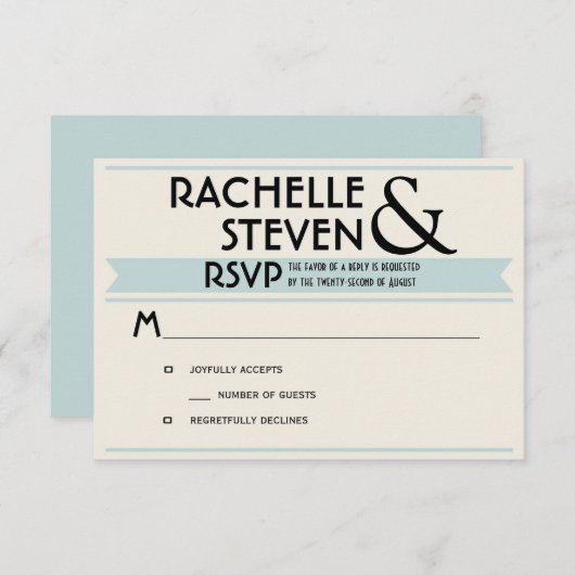 Billboard Wedding RSVP (Voorkant / Achterkant)