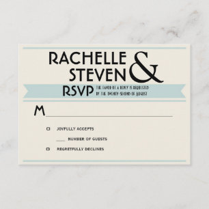 Billboard Wedding RSVP Kaartje