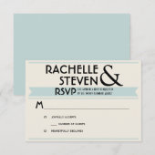 Billboard Wedding RSVP Kaartje (Voorkant / Achterkant)