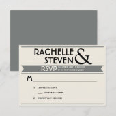 Billboard Wedding RSVP Kaartje (Voorkant / Achterkant)