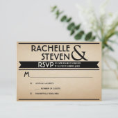 Billboard Wedding RSVP Kaartje (Staand voorkant)