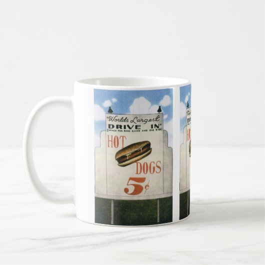  Billboard, werelds grootste drive in hotdogs Koffiemok (Links)