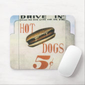 Billboard, werelds grootste drive in hotdogs Muismat (Met muis)