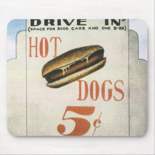 Billboard, werelds grootste drive in hotdogs Muismat