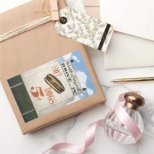  Billboard, werelds grootste drive in hotdogs Rechthoekige Sticker