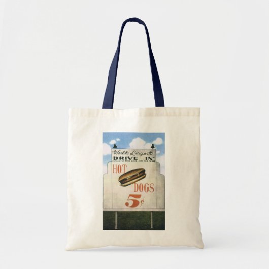  Billboard, werelds grootste drive in hotdogs Tote Bag (Voorkant)