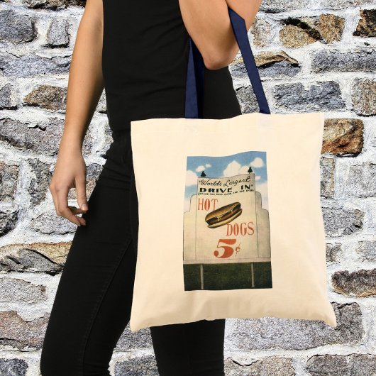  Billboard, werelds grootste drive in hotdogs Tote Bag