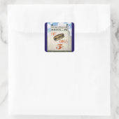 Billboard, werelds grootste drive in hotdogs Vierkante Sticker (Tas)