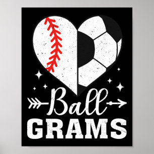 Billen Grams Grappige Bysebyll Voetbal Grams Poster