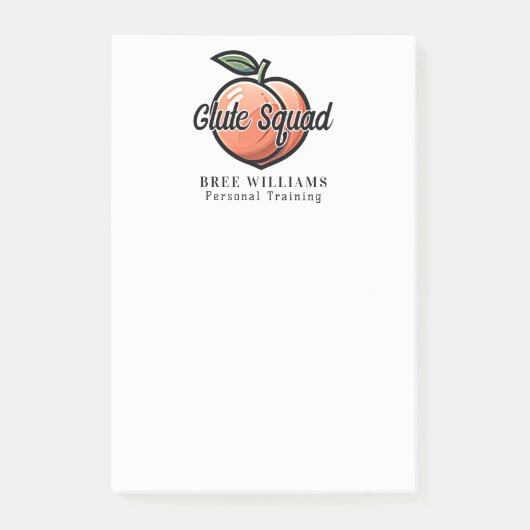 Billen Squad Peach Fitness Workout Post-it® Notes (Voorkant)