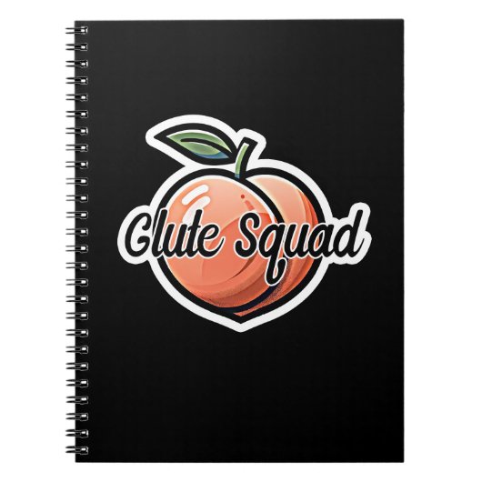 Billen Squad Perzik Fitness Workout Notitieboek (Voorkant)