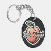 Billen Squad Perzik Fitness Workout Sleutelhanger (Voorkant Links)