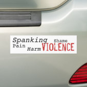Billenkoek is Geweld Sticker (Op auto)
