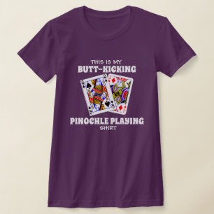 Billenkoekende Pinochle Spelende T-Shirt
