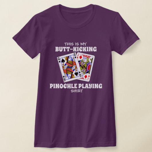 Billenkoekende Pinochle Spelende T-Shirt (Laagn)