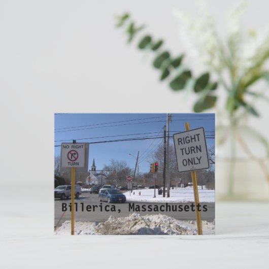 Billerica, Massachusetts Briefkaart (Staand voorkant)