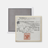Billeting bon, 1759 magneet (Voorkant / Achterkant)