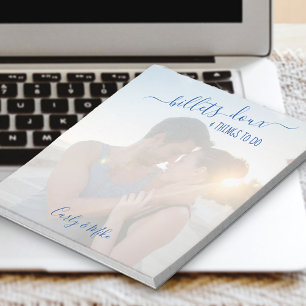 Billets Doux en Dingen om de Vierkante Foto van de Notitieblok