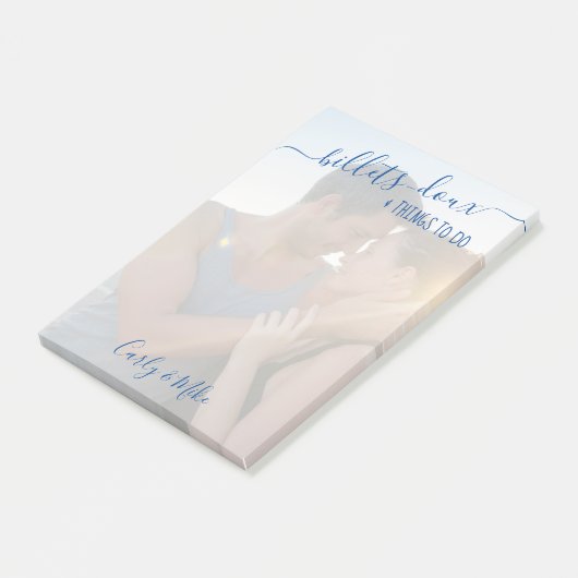 Billets-doux en Dingen om Romantische Foto te make Post-it® Notes (Schuin)