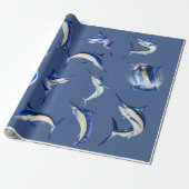 Billfish wrappers cadeaupapier (Uitgerold)