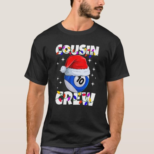 Billiard 10 Ball Play Pool Cousin T-shirt (Voorkant)